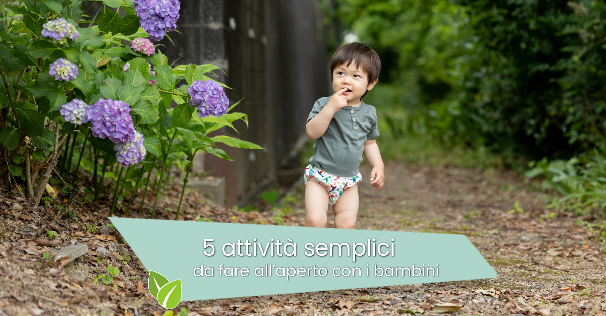 5 Attività semplici da fare all'aperto con i bambini