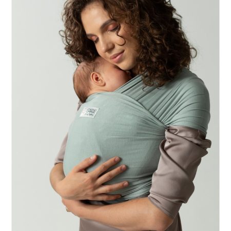 isara-frosty-green-fascia-wrap-ecobaby-portare-pancia-a-pancia-neonato-neonata